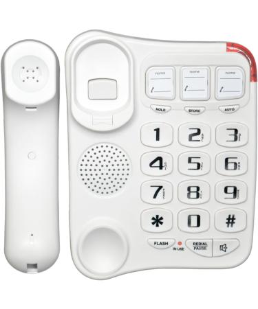FEIlei Big Button Landline Phone Desktop Telephone Loud Ringtone Fixed Home Phone for Elderly and Visually Impaired - Buy Online on GoSupps.com
