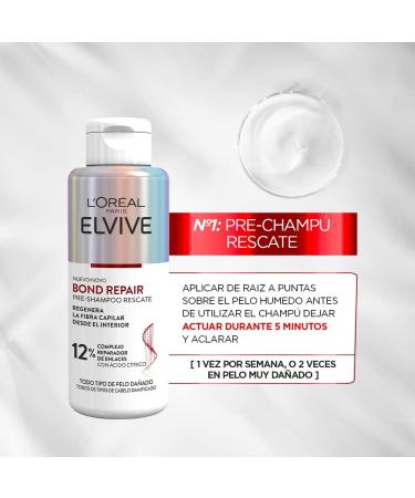 L'Oreal Make Up Elvive Bond Repair Pre-Shampoo Fortifying Hair Treatment (200 ml) - Buy Online on GoSupps.com
