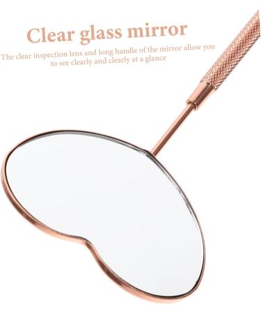 Eyelash Inspection Mirror - Heart Shape Eyelash Mirror for Extensions | Salon Makeup Magnifier (18.7x5.6x0.8cm) - Perfect for Lash Techs - Buy Online on GoSupps.com