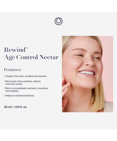 MONAT Rewind Age Control Nectar | Fast Absorbing Hydrating Serum | Anti-Aging Face Cream with AHA & Hyaluronic Acid - 30 ml - Buy Online on GoSupps.com