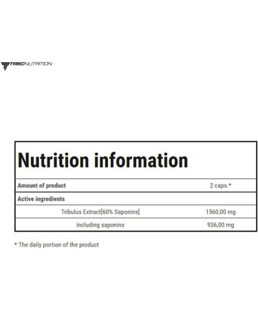 Tribulon Black - Extra Strong Testosterone Stimulator - Trec Nutrition (60caps/120caps) - Buy Online on GoSupps.com