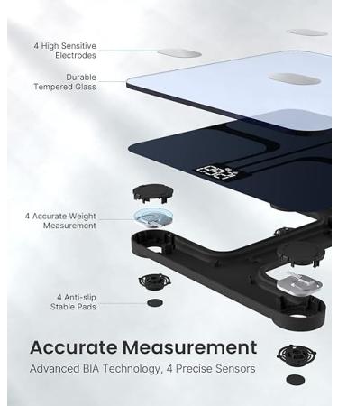 RENPHO Wi-Fi Bluetooth Scale Smart Digital Bathroom Weight BMI Body Fat Scale Tracks 13 Metrics  Wireless Body Composition Analysis & Health Monitor with Lighted LED Display - Elis Aspire - Buy Online on GoSupps.com