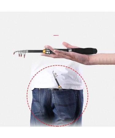 Angelrod Mini Telescopic Fishing Rod | Portable 1m Sea & Freshwater Fishing Pole for Travel - Buy Online on GoSupps.com