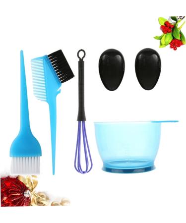 POPETPOP 5pi ces Kit De Colorations Cheveux Bleu Bol Gradu Antid rapant Pinceau Multi-longueurs Pour Application Pr cise Base Caoutchouc Stable Ensemble Coiffure Professionnel cologique - Buy Online on GoSupps.com