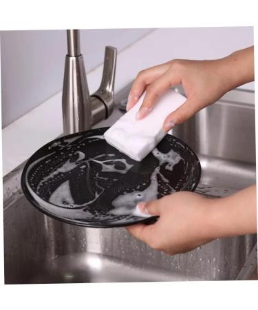 Eraser Sponge High Density Non Scratch Pads Household Melamine Foam Cleaner White 10x6x2cm 50PCS Scourers Sponges - Buy Online on GoSupps.com