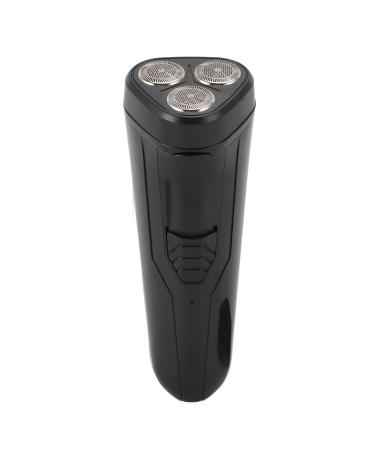 Beard Trimmer Rechargeable Electric Beard Trimmer 3 Multifunctional Floating Heads for Travel (Black)