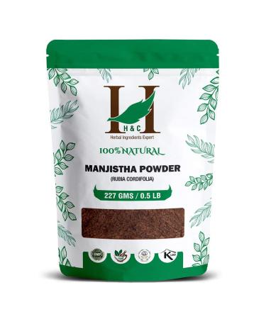 H&C 100% Natural Manjistha Powder- Rubia Cordifolia- 227gms /0.5 LB