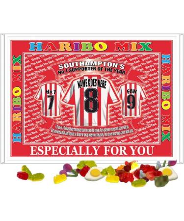 Southampton Football Shirt Personalised Gift Boxed Sweets Variety - Buy Online on GoSupps.com