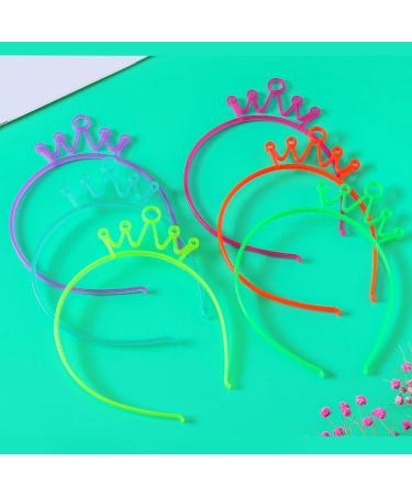 amangul Fashion Adult Kids Glowing Crown Shape Hair Hoop Luminous Hairband Stage Performances Halloween Women Styling Headband(Lake Green) - Buy Online on GoSupps.com