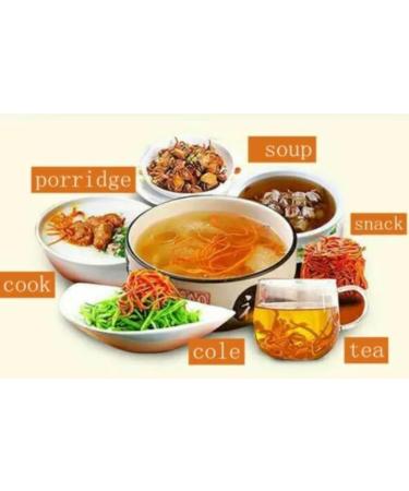 Korea Cordyceps Militaris. Herbal Cordyceps Dried Flower 70gr. Perfect for Infusion as a Tea and use in Vegetable Salads - Buy Online on GoSupps.com