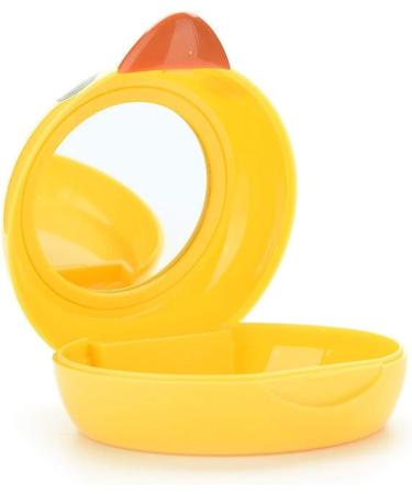 Cute Yellow Duck Travel Contact Lens Storage Container Set | Mini Plastic Eye Care Box | International Shipping Available - Buy Online on GoSupps.com
