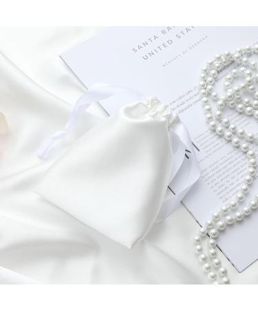 Silk Satin Sleeping Eye Mask | White Sleep Eye Mask for Men & Women | Soft Blackout Eyeshade | Perfect Travel & Wedding Gift - Buy Online on GoSupps.com