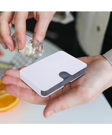 JECOMPRIS 3-Part Travel Pills Organizer | Compact 6-Compartment Medication Case for Dietary Supplements & Medications | Perfect for International Shipping - Buy Online on GoSupps.com