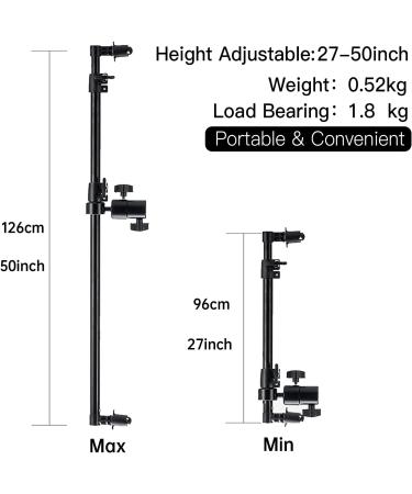 BEIYANG Photography Reflector Holder Arm | Extendable Background Crossbar for Studio & Outdoor | 360 Rotation Telescopic Design - Buy Online on GoSupps.com