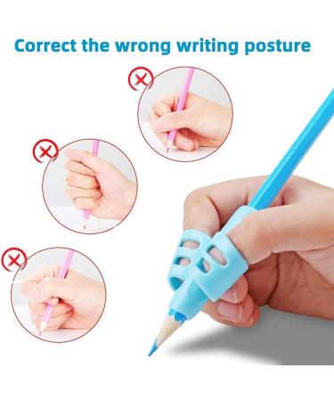 XYJJ Writing Aid & Correction Tools - Child-Friendly Pencil Handles & Guidance - Blue Pen Holder for Improved Writing Skills - Buy Online on GoSupps.com
