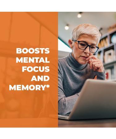 Turmeric Curcumin Ginkgo Biloba with BioPerine - Herbal Supplement for Focus, Memory, Brain Function & Joint Support - 60 Vegan Capsules - Buy Online on GoSupps.com