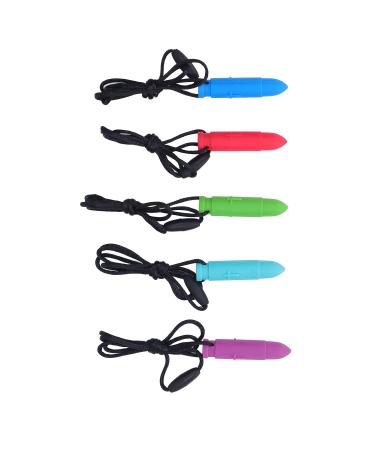 Sensory Chew Necklace for Teething Relief - Portable and Cute Bright Color Design for Home & Travel - Buy Online on GoSupps.com