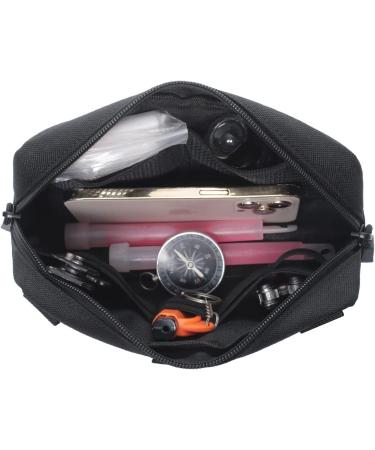 Tactical Molle Horizontal Admin Pouch - Multi-Purpose EDC Tool Bag (Black) - Buy Online on GoSupps.com