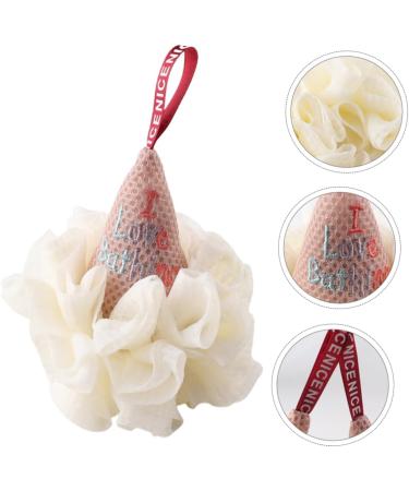 Didiseaon 1pc Ice Cream Bath Ball Shower Bath Sponge Body Scrubber Mens Face Scrubber Kids Loofah Sponge Exfoliate Bath Sponge Bath Loofah Sponge Bathroom Pouf White Pe Take a Bath - Buy Online on GoSupps.com