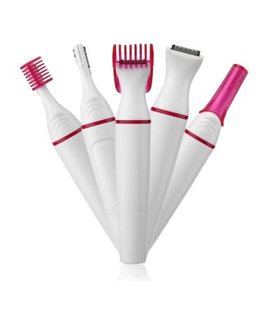 Ey brauen trimmer for women trimmer electrically painless facial hair remover for women eyebrow razor eyebrow cutter for lips mustache chin with eyebrow comb (white2) - Buy Online on GoSupps.com