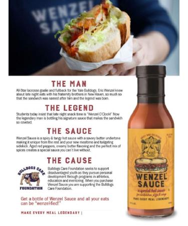 Wenzel #1 Sandwich Hot Sauce - Spicy & Tangy 12oz | Legendary Flavor for Meals - Buy Online on GoSupps.com
