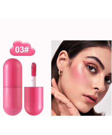 Liquid blush for cheeks liquid blushing makeup cream blush | Women's light makeup red highlighter stick for a natural-looking face - Buy Online on GoSupps.com