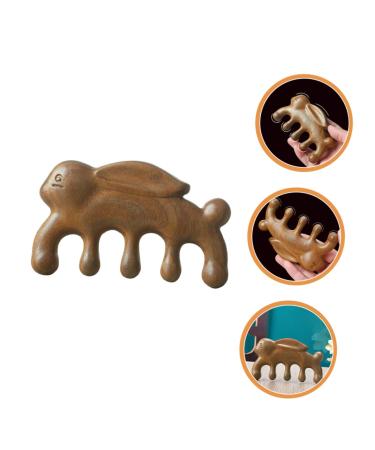 Coolhiya Green Sandalwood Massage Comb - Portable Scalp & Body Massager for Ultimate Relaxation - Buy Online on GoSupps.com