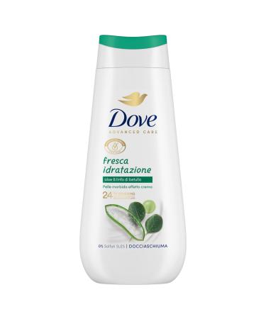 Dove Dove Moisturizing Fresh Moisturizing Shower Bath Delicate Skin Microbiome Formula with Plant Moisturizing Agents SLES Free Shower Bath for Men and Women 225 ml