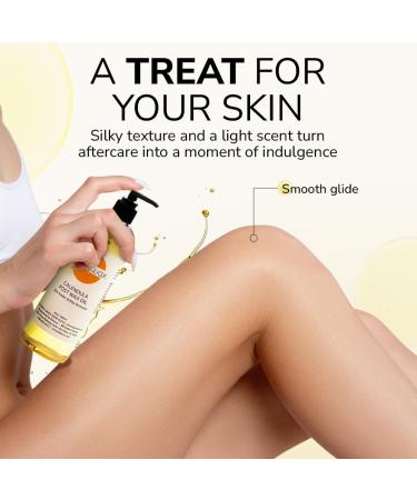 Dermwax Calendula Post Wax Oil 16oz Post Wax Oil That Helps Calm Skin Instantly After Waxing Gentle Post Wax Care for All Skin Types Helps Remove Wax Residue Paraben & Alcohol-Free - Buy Online on GoSupps.com