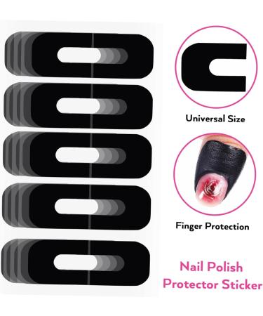 FRCOLOR 500 Sheets Nail Art Anti Spill Stickers Cuticle Protection for Nail Polish Nail Protection Stickers Nail Protection Cover Nail Protection Nail Polish Tape 3.00X2.50X0.10CMx5pcs As Shown X 5 Pieces - Buy Online on GoSupps.com