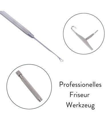 High-Quality Hair2heart Microring Needle with Hook for Safe Hair Extension Attachment - Stainless Steel Tool for Nanoring & Microring Extensions - Buy Online on GoSupps.com