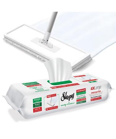 Sleepy Easy Clean White Soap Additive Mopa Matching Floor Cleaning Cloth 50 Sheets