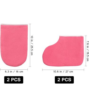 Minkissy Paraffin Wax Work Gloves and Booties Set Beauty Care Supplies for Heat Therapy Spa - Buy Online on GoSupps.com