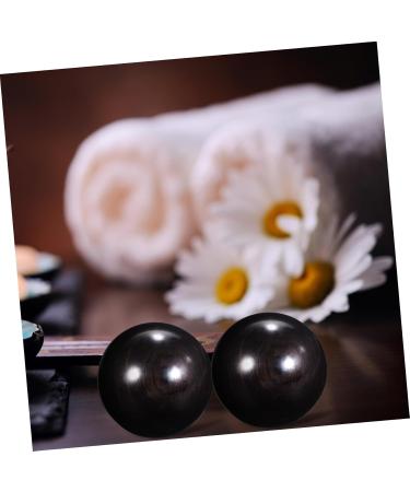 Gleavi Wooden Massage Balls - 2 Pack Handcrafted Chinese Stress Relief Balls for Gym & Wellness - Buy Online on GoSupps.com