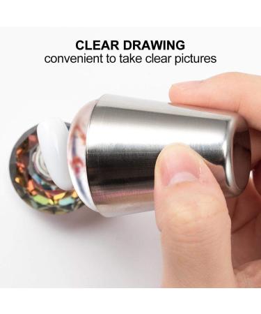 Buy Nail Art Stamper Set - Fashionable Silicone DIY Transfer Tool & Scraper for Stunning Manicures | N5322 - Buy Online on GoSupps.com