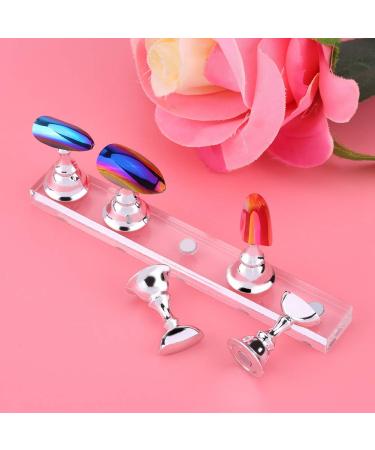 Magnetic Nail Art Practice Stand - 5 Piece Manicure Holder & Tip Display for Perfect Nail Designs - Buy Online on GoSupps.com