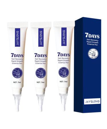 Flysmus 7 Days Nail Recovery Rapid Growth Essence Pen Natural 7 Days Nail Growth and Strengthening Serum Nail Growth & Strengthening Oil Serum for Thin Nails and Growth 20ml (3PCS)