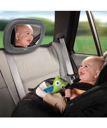 Munchkin Baby In-Sight Car Mirror - Extra Large Wide-Angle Reflection for Superior View of Baby, Black - Buy Online on GoSupps.com