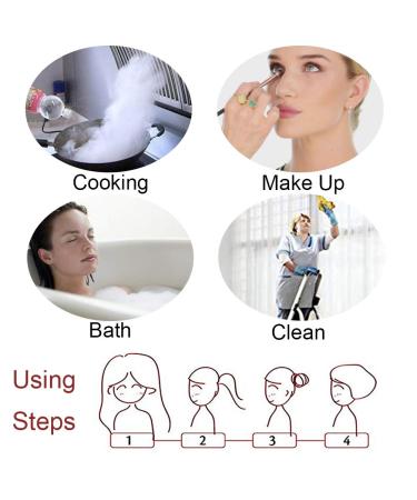 Buy Adjustable 3 Pack Waterproof Shower Caps for Women | Double Layer Swimming Caps - Multicolor - Buy Online on GoSupps.com