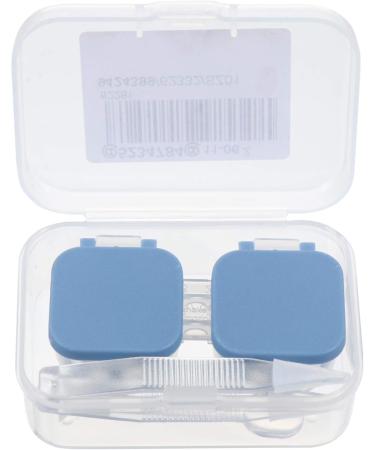 Exceart Mini Lens Container - Automatic Lens Cleaning System & Travel Case with Tweezers (Blue) | Optimize Your Lens Care - Buy Online on GoSupps.com