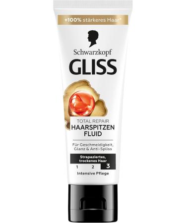 Gliss Fluide Total Repair (50 ml) for up to 95% fewer split ends and lasting sealing specially designed for dry and damaged hair - Buy Online on GoSupps.com