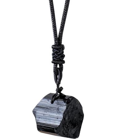 Crystal Necklace for Mental Health | Raw Stone Pendant Mental Soothe Necklace Fashion Accessories for Home Dating Gathering Shopping Traveling Working Rowces - Buy Online on GoSupps.com
