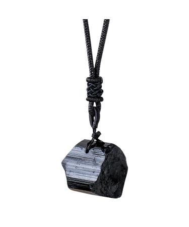 Raw Crystal Necklace - Vintage Natural Stone Pendant Women Mysterious Necklace Women's Pendant Necklaces for Working Home Shopping Dating Gathering Traveling Maijia