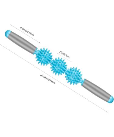Massage Stick Roller - Acupressure Therapy Device for Muscle Relief | Spiked Massage Roller for Legs Back Arms & Shoulders - Buy Online on GoSupps.com