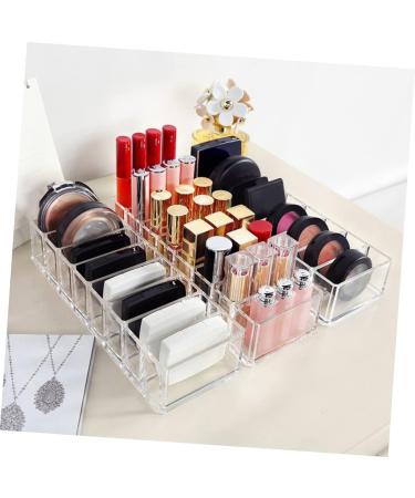 Ipetboom Makeup Organzier Box Makeup Storage Box Acrylic Eyeshadow Holder Clear Stand Cosmetics Rack Lipstick Display Stand - Buy Online on GoSupps.com