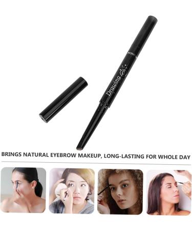POPETPOP Pencil Automatic Long Chocolate Eyebrow Double Head Lasting Rotate Makeup Brush - Buy Online on GoSupps.com