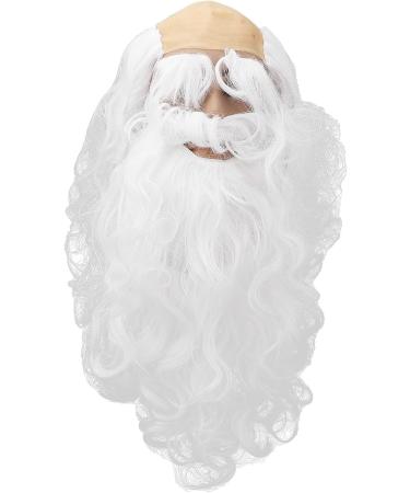 Ensemble perruque blanche barbe longue boucl e costume d'Halloween fausse moustache amusante faux moustaches sourcils nains blancs accessoires de f te de No l - Buy Online on GoSupps.com