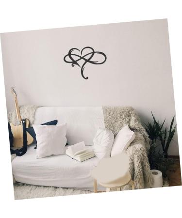 Alipis 1pc Iron Pendant Home Decor Heart Shaped Sign Car Trim Room Heart-shaped Pendant Metal Wall Love - Buy Online on GoSupps.com