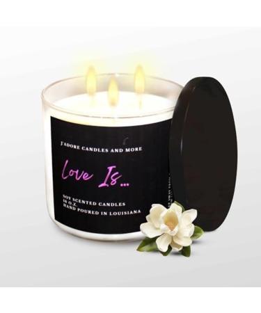 100% Soy Candles Clearance (16 Oz) - Hand Poured Scented Candle with Essential Oil Aromatherapy Candle for Men & Women Burn Time Up to 70 Hours Candle Gift for Birthday (Love is)