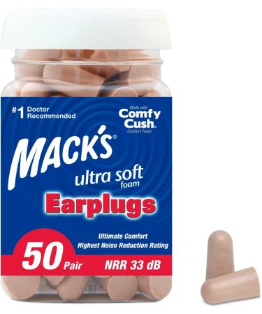 3M H10A Peltor Optime 105 Over the Head Earmuff Ear Protectors + Mack's Ultra Soft Foam Earplugs 50 Pair - 33dB NRR for Sleeping, Travel, Concerts - Buy Online on GoSupps.com